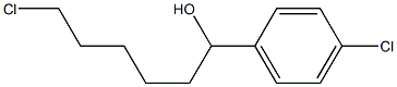 6-CHLORO-1-(4-CHLOROPHENYL)-1-HEXANOL Struktur