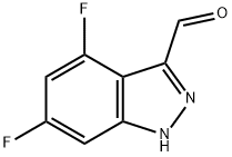 4,6-DIFLUORO-INDAZOLE-3-CARBOXALDEHYDE Struktur