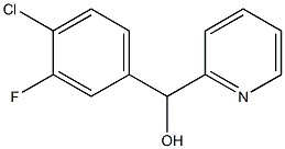 4-CHLORO-3-FLUOROPHENYL-(2-PYRIDYL)METHANOL Struktur