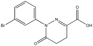 1-(3-BROMOPHENYL)-6-OXO-1,4,5,6-TETRAHYDROPYRIDAZINE-3-CARBOXYLIC ACID Struktur