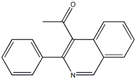 1-(3-PHENYLISOQUINOLIN-4-YL)ETHANONE Struktur