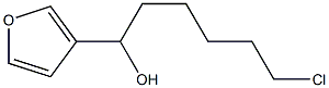 6-CHLORO-1-(3-FURYL)-1-HEXANOL Struktur