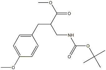 2-(TERT-BUTOXYCARBONYLAMINO-METHYL)-3-(4-METHOXY-PHENYL)-PROPIONIC ACID METHYL ESTER Struktur