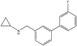 (1R)CYCLOPROPYL[3-(3-FLUOROPHENYL)PHENYL]METHYLAMINE Struktur