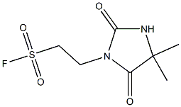 2-(4,4-DIMETHYL-2,5-DIOXOIMIDAZOLIDIN-1-YL)ETHANESULFONYL FLUORIDE Struktur