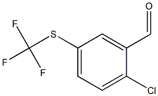 2-CHLORO-5-(TRIFLUOROMETHYLTHIO)BENZALDEHYDE Structure