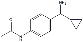 N-[4-((1R)AMINOCYCLOPROPYLMETHYL)PHENYL]ACETAMIDE Struktur