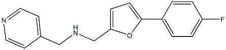 1-(5-(4-FLUOROPHENYL)-2-FURYL)-N-(PYRIDIN-4-YLMETHYL)METHANAMINE Struktur