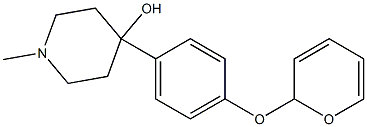 4-HYDROXY-4-[4-(2-TETRAHYDRO-2H-PYRANOXY)PHENYL]-1-METHYLPIPERIDINE Struktur