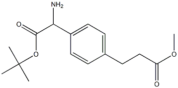 METHYL 3-[4-(1-AMINO-2-TERT-BUTOXY-2-OXOETHYL)PHENYL]PROPIONATE Struktur