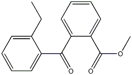 METHYL 2-(2-ETHYLBENZOYL)BENZOATE Struktur