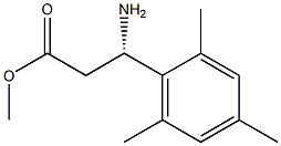 METHYL (3S)-3-AMINO-3-(2,4,6-TRIMETHYLPHENYL)PROPANOATE Struktur