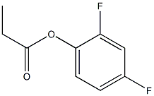 2,4-DIFLUOROPHENYL PROPIONATE Struktur