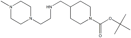 1-BOC-4-([2-(4-METHYL-PIPERAZIN-1-YL)-ETHYLAMINO]-METHYL)-PIPERIDINE Struktur