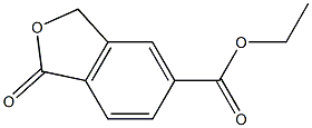 1-OXO-1,3-DIHYDRO-ISOBENZOFURAN-5-CARBOXYLIC ACID ETHYL ESTER Struktur