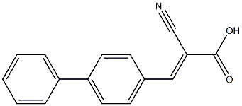 3-(4-BIPHENYLYL)-2-CYANOACRYLIC ACID Struktur