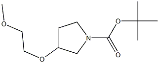 3-(2-METHOXY-ETHOXY)-PYRROLIDINE-1-CARBOXYLIC ACID TERT-BUTYL ESTER Struktur