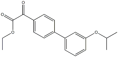 ETHYL 4-(3-ISOPROPOXYPHENYL)BENZOYLFORMATE Struktur