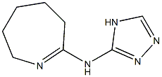 N-4H-1,2,4-TRIAZOL-3-YL-3,4,5,6-TETRAHYDRO-2H-AZEPIN-7-AMINE Struktur