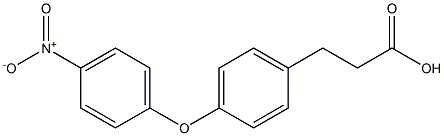 3-(4-(4-NITROPHENOXY)PHENYL)PROPANOIC ACID Struktur