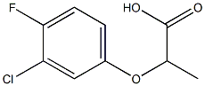 2-(3-CHLORO-4-FLUOROPHENOXY)PROPANOIC ACID Struktur