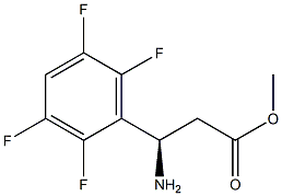 METHYL (3R)-3-AMINO-3-(2,3,5,6-TETRAFLUOROPHENYL)PROPANOATE Struktur