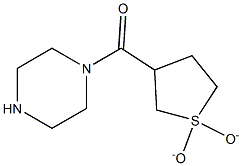 1-[(1,1-DIOXIDOTETRAHYDROTHIEN-3-YL)CARBONYL]PIPERAZINE Struktur