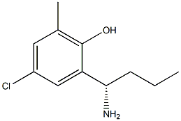 2-((1S)-1-AMINOBUTYL)-4-CHLORO-6-METHYLPHENOL Struktur