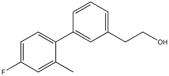 3-(4-FLUORO-2-METHYLPHENYL)PHENETHYL ALCOHOL Struktur