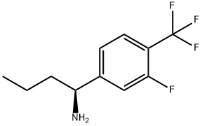 (1S)-1-[3-FLUORO-4-(TRIFLUOROMETHYL)PHENYL]BUTYLAMINE Struktur