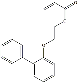 P-BIPHENYLOXY ETHYL ACRYLATE Struktur