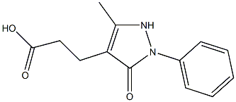 3-(5-METHYL-3-OXO-2-PHENYL-2,3-DIHYDRO-1H-PYRAZOL-4-YL)PROPANOIC ACID Struktur