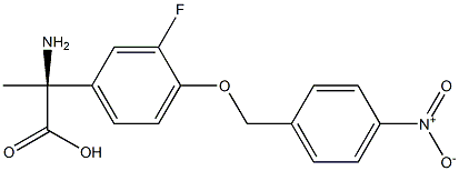 (2S)-2-AMINO-2-(3-FLUORO-4-[(4-NITROPHENYL)METHOXY]PHENYL)PROPANOIC ACID Struktur