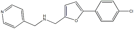 1-(5-(4-CHLOROPHENYL)-2-FURYL)-N-(PYRIDIN-4-YLMETHYL)METHANAMINE Struktur