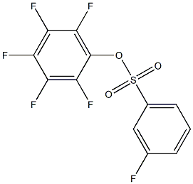 PENTAFLUOROPHENYL 3-FLUORO-BENZENESULFONATE Struktur