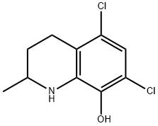 5,7-DICHLORO-2-METHYL-1,2,3,4-TETRAHYDRO-QUINOLIN-8-OL Struktur