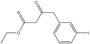 4-(3-IODO-PHENYL)-3-OXO-BUTYRIC ACID ETHYL ESTER Struktur