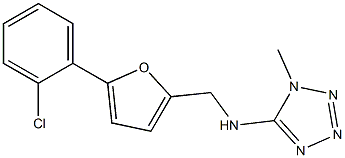 N-((5-(2-CHLOROPHENYL)-2-FURYL)METHYL)-1-METHYL-1H-TETRAZOL-5-AMINE Struktur