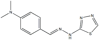 4-(DIMETHYLAMINO)BENZALDEHYDE 1,3,4-THIADIAZOL-2-YLHYDRAZONE Struktur