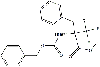 METHYL N-[(BENZYLOXY)CARBONYL]-ALPHA-(TRIFLUOROMETHYL)PHENYLALANINATE Struktur