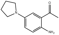 1-[2-AMINO-5-(1-PYRROLIDINYL)PHENYL]-1-ETHANONE Struktur