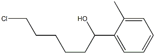 6-CHLORO-1-(2-METHYLPHENYL)-1-HEXANOL Struktur