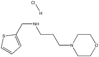 N-(3-MORPHOLIN-4-YLPROPYL)-N-(THIEN-2-YLMETHYL)AMINE HYDROCHLORIDE Struktur