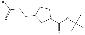 3-(1-(TERT-BUTOXYCARBONYL)PYRROLIDIN-3-YL)PROPANOIC ACID Struktur