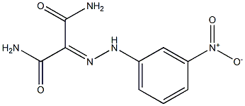 2-[(3-NITROPHENYL)HYDRAZONO]MALONAMIDE Struktur