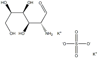 D-GLUCOSAMINE SULFATE POTASSIUM Struktur