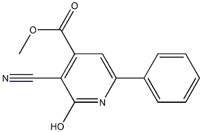 METHYL 3-CYANO-2-HYDROXY-6-PHENYLPYRIDINE-4-CARBOXYLATE Struktur