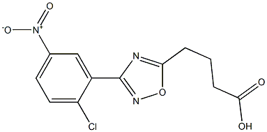 4-[3-(2-CHLORO-5-NITROPHENYL)-1,2,4-OXADIAZOL-5-YL]BUTANOIC ACID Struktur