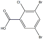 2-CHLORO-3,5-DIBROMOBENZOIC ACID Struktur