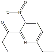 1-(6-ETHYL-3-NITROPYRIDIN-2-YL)PROPAN-1-ONE Struktur